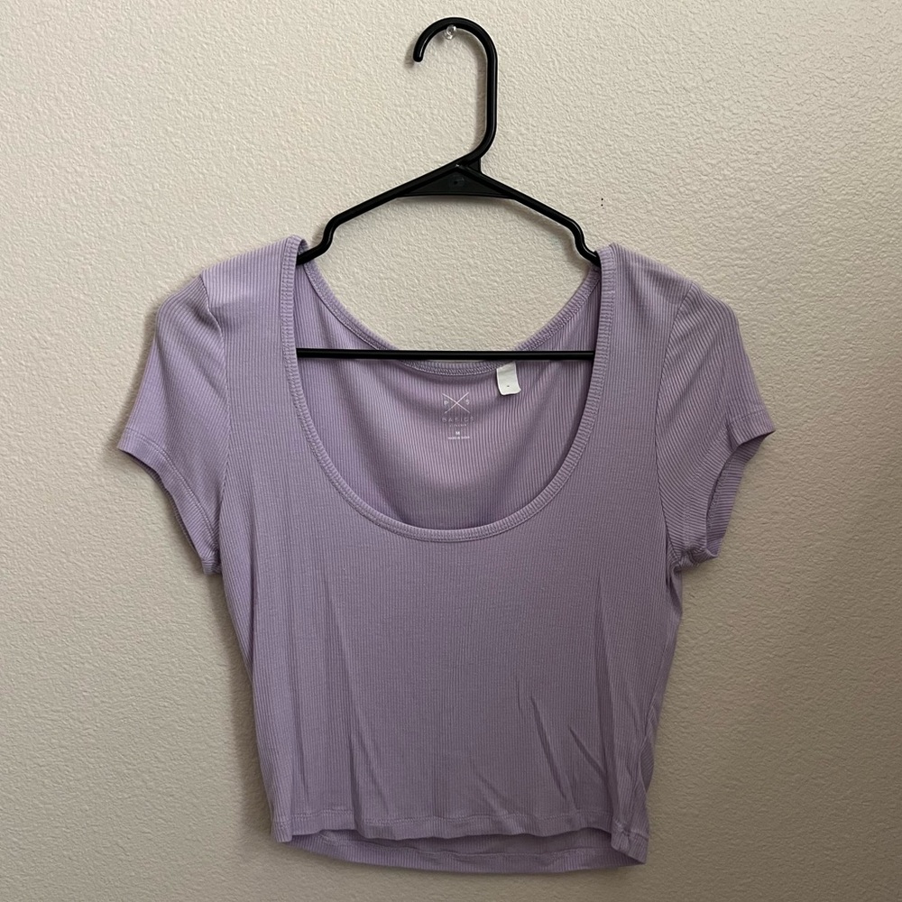 Lavender Purple Crop Top